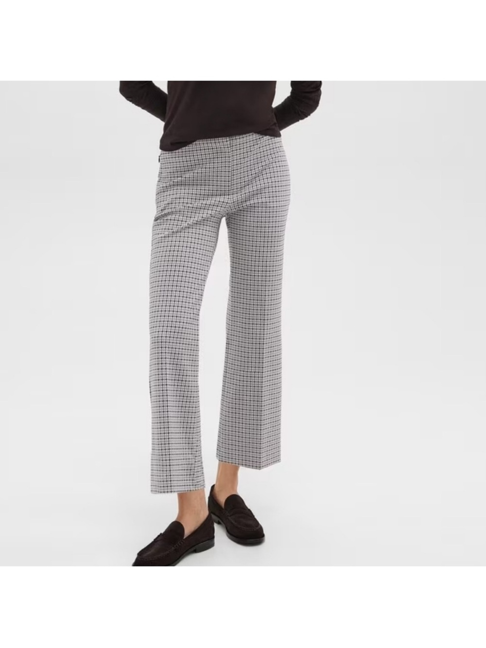 Pearl by Lela Rose Gingham Lynn Pants Wide Leg